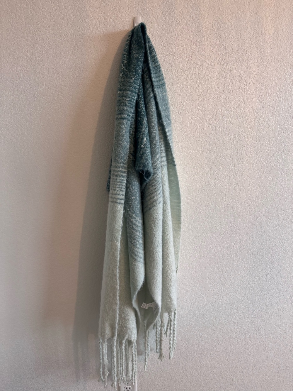 Soft Ombre Seafoam Green Scarf
